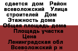  сдается  дом › Район ­ всеволожский › Улица ­ строителей › Дом ­ 4 › Этажность дома ­ 2 › Общая площадь дома ­ 100 › Площадь участка ­ 12 › Цена ­ 30 000 - Ленинградская обл., Всеволожский р-н, Рахья пгт Недвижимость » Дома, коттеджи, дачи аренда   
